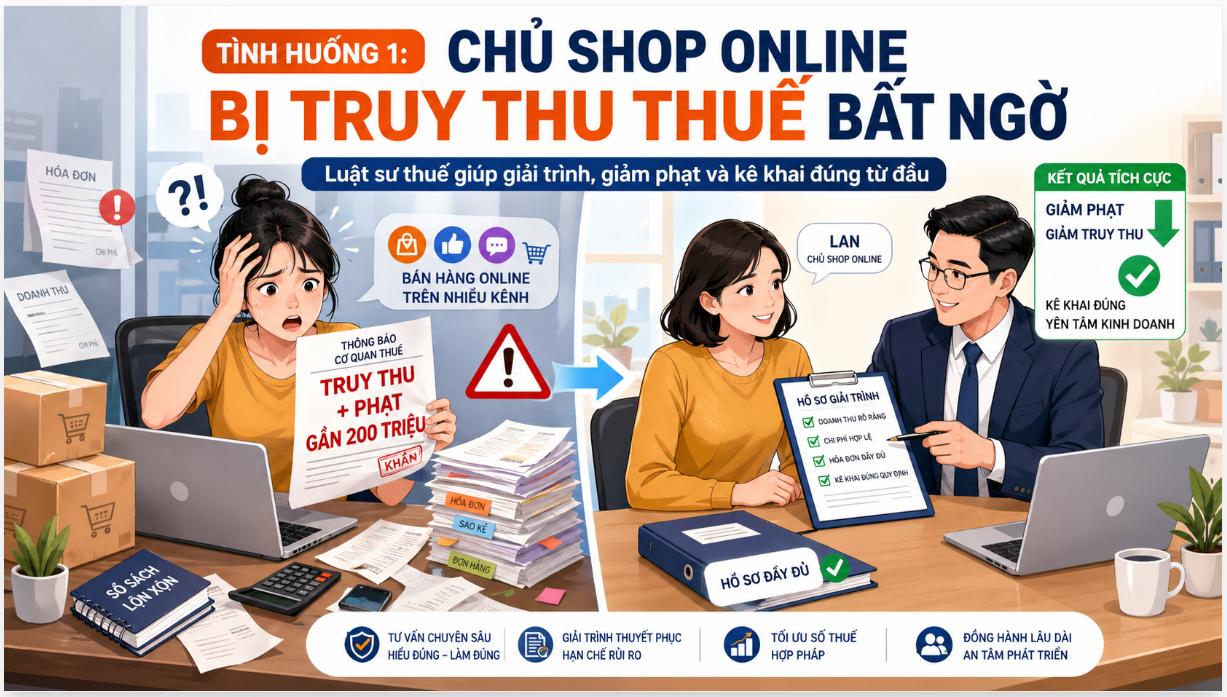 Chủ shop online bị truy thu thuế
