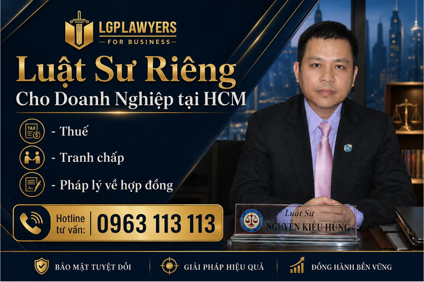 Dịch vụ Luật Sư Riêng cho doanh nghiệp tại HCM